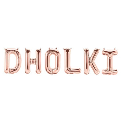Dholki Foil BalloonsRose Gold from B&Q