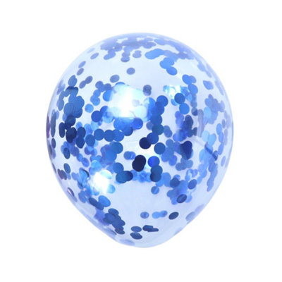 Confetti Balloons (10Pk)Blue from B&Q