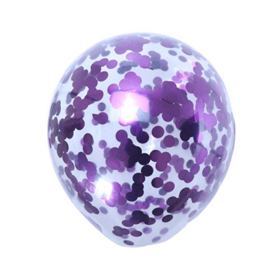 Confetti Balloons (10Pk)Purple from B&Q