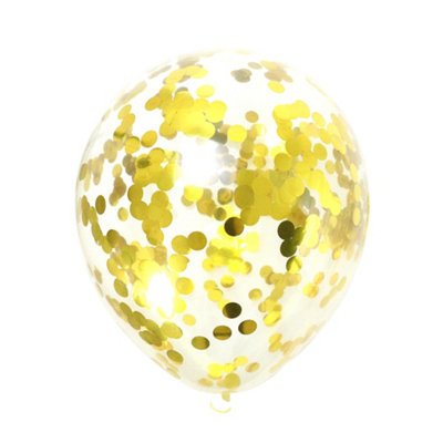 Confetti Balloons (10Pk)Gold from B&Q