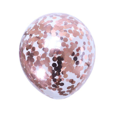 Confetti Balloons (10Pk)Rose Gold from B&Q