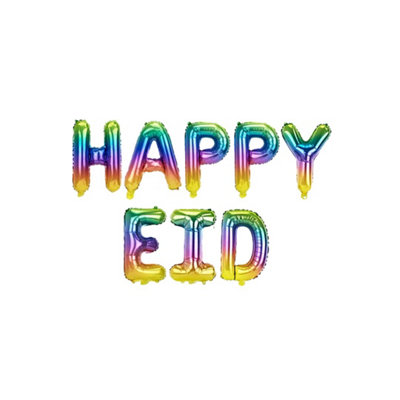 Happy Eid Foil BalloonsRainbow from B&Q