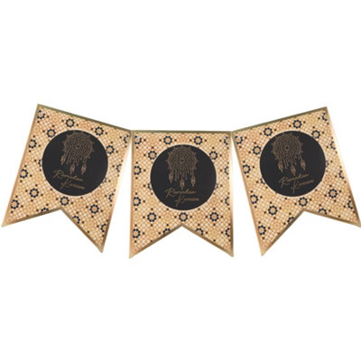 Ramadan Kareem Party BannerBlack & Gold from B&Q