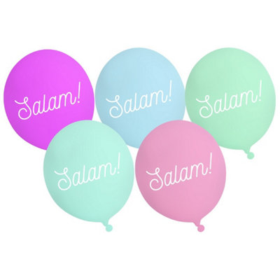 Salam Party Balloons (10Pk)Pastel & Iridescent from B&Q
