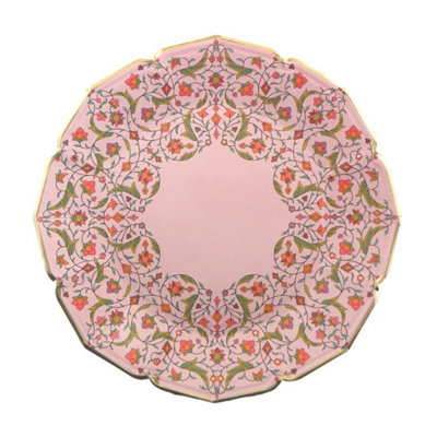 Persian Party Plates (10Pk)Pink from B&Q