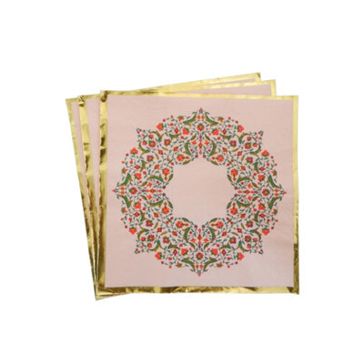 Persian Party Napkins (20Pk)Pink from B&Q