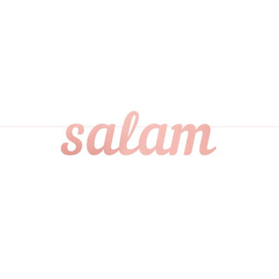 Salam Letter BannerRose Gold from B&Q