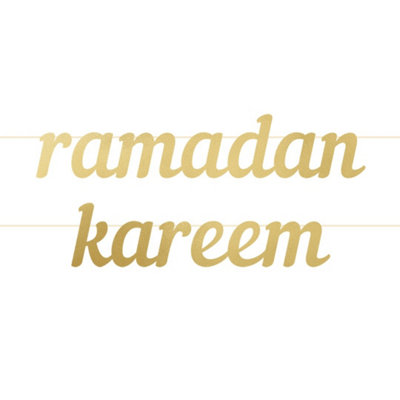 Ramadan Kareem Letter BannerGold from B&Q