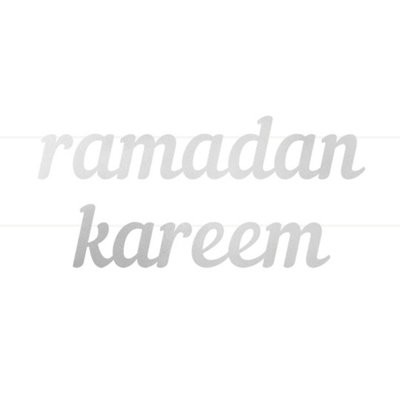 Ramadan Kareem Letter BannerSilver from B&Q