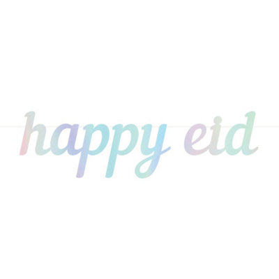 Happy Eid Letter BannerIridescent from B&Q