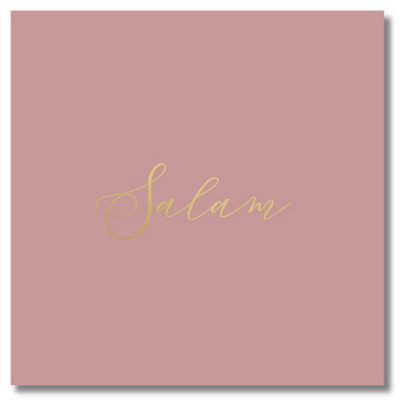 B&Q Luxury Foiled Greeting Card - Salam