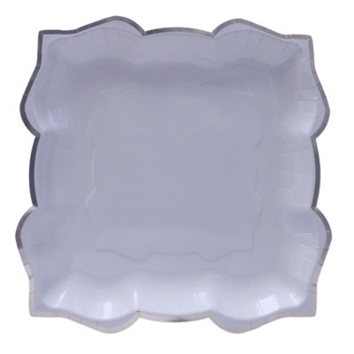 Lotus Large Party Plates (10Pk)Lavender (Violet) from B&Q