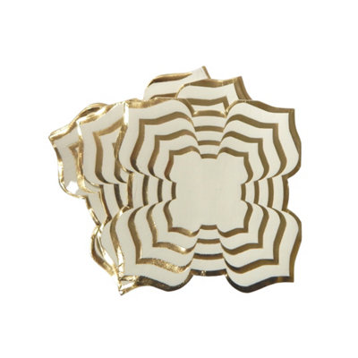 Lotus Party Napkins (20Pk)Gold from B&Q