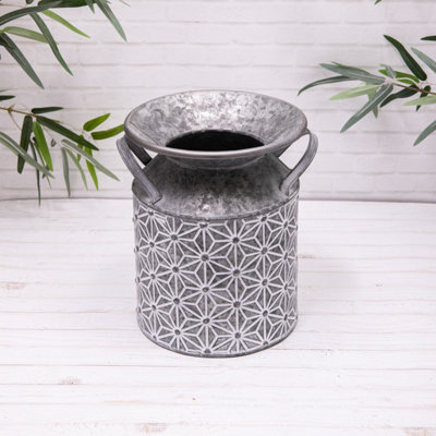  - Annibells Large Vintage Metal Daisy Churn Planters (16439)Medium