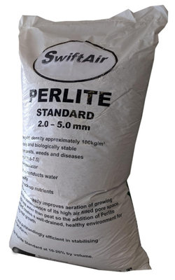 Swiftair Perlite 100 L Bag For Horticultural And Organic Gardening 2-5 mm from B&Q
