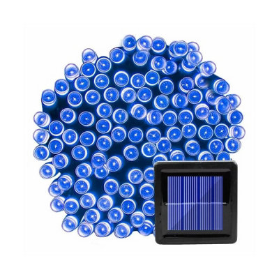 HSD 100 Led Blue & White String Lights (12M)Solar Power Lights For ChristmasWeddingsAnd Home Decor