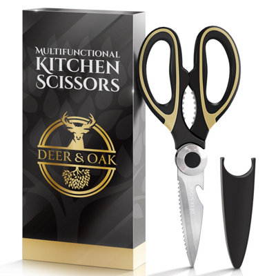 Deer & Oak Premium Kitchen Scissors1 Pack Heavy-Duty Multipurpose Shears For MeatPizza & Food Preparation from B&Q