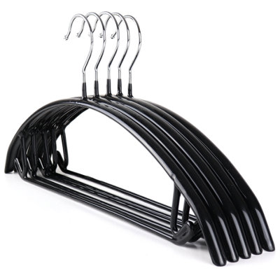 B&Q -  10 Jumper Hanger With BarStrong Metal Suit HangerRubber Coating41Cm