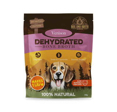 Dehydrated Venison Broth For Dogs from B&Q