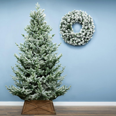 Christmas Tree World The 6Ft/180Cm Frosted Ultra Mountain Pine from B&Q
