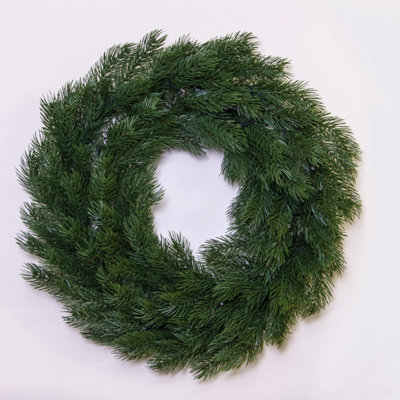Christmas Tree World The 60Cm Vivente Fir WreathGreen from B&Q