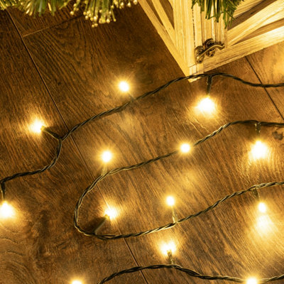 Christmas Tree World 600 Multi Function Led LightsWarm White from B&Q