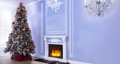 B&Q -  The 7Ft/210Cm Silver Majestic Pine Tree