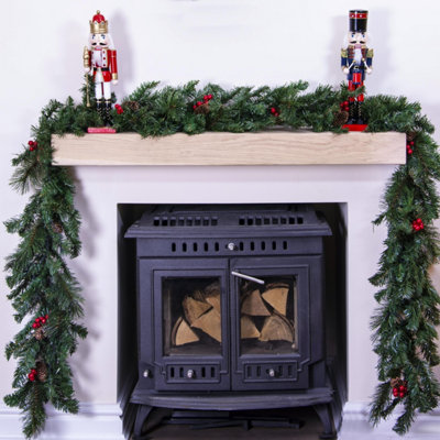Christmas Tree World The 270Cm Majestic Dew Pine Garland from B&Q