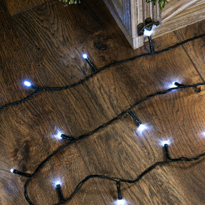 Christmas Tree World 600 Multi Function Led LightsBright White from B&Q