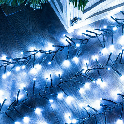 Christmas Tree World 720 Multi Function Led Cluster LightsBright White from B&Q