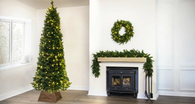 Christmas Tree World 7Ft/210Cm Pre-Lit Ultra Pop Up Tree With Warn White Lights from B&Q