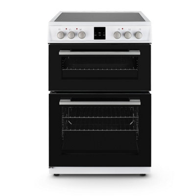 B&Q -  Mdoc60FwWhite 60Cm Ceramic Double Cooker72/39L CapacityA/a Energy