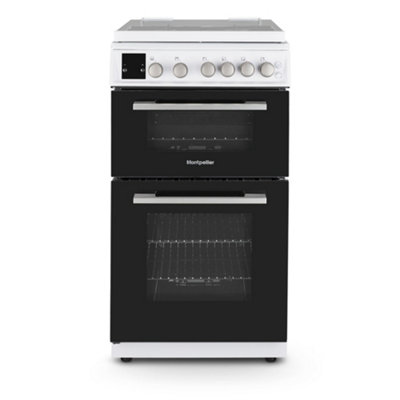 Montpellier Mdog50LwWhite 50Cm Double Gas Cooker56/24L CapacityA+/a Energy from B&Q