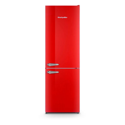 B&Q -  Mab386ErRed Retro No Frost Fridge Freezer186Cm TallE Energy Rating