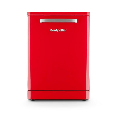 B&Q -  Mab1353DrRed 60Cm Retro Dishwasher13 Place Settings