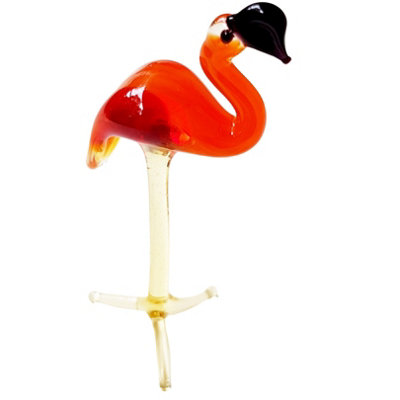 Novecrafto Handcrafted Glass Flamingo Figurine For Elegant Home And Office Decor from B&Q