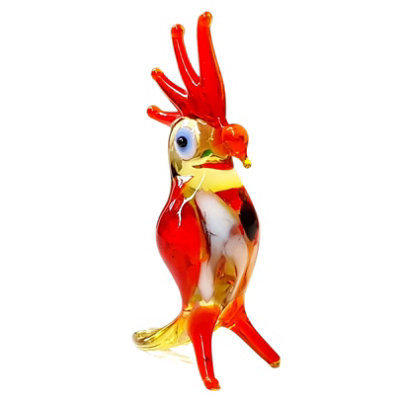 Novecrafto Handcrafted Glass Parrot Figurine For Elegant Home And Office Decor from B&Q
