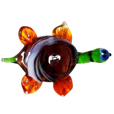 Novecrafto Handcrafted Glass Turtle Figurine For Elegant Home And Office Decor from B&Q
