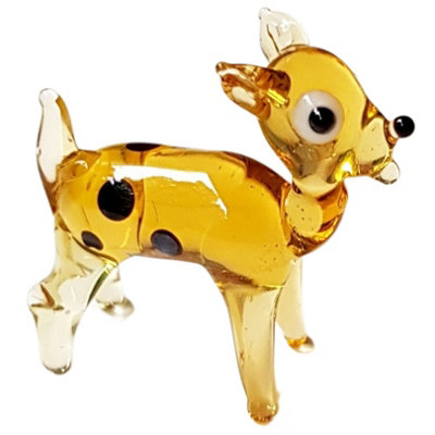 Novecrafto Handcrafted Glass Deer Figurine For Elegant Home And Office Decor from B&Q