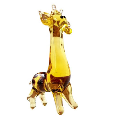 Novecrafto Handcrafted Glass Giraffe Figurine For Elegant Home Decor from B&Q