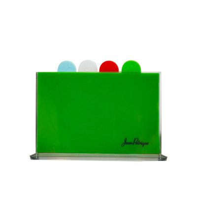  - Jean-Patrique Plastic Chopping Board Set 4Pc Colour Coded Antibacterial Boards With Storage Case Kitchen Food Prep