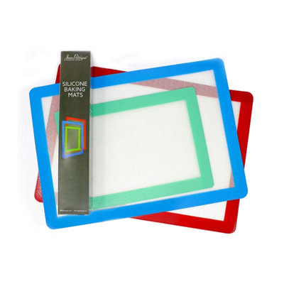  - Jean-Patrique Set Of 3 Silicone Baking Mats Non-Stick Reusable Bpa-Free Heat Resistant Oven & Dishwasher Safe Baking Sheets - Image 2