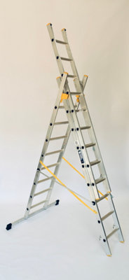 Sterk Systems Triple Section 9  Rung Combination Ladder from B&Q