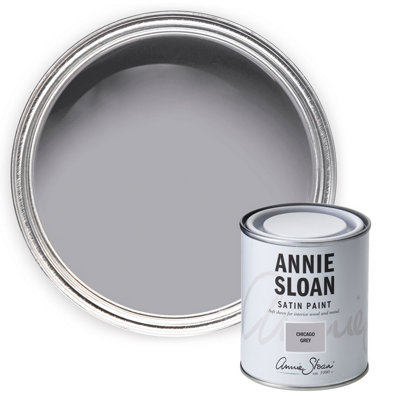 B&Q -  Satin Paint 750Ml Chicago Grey