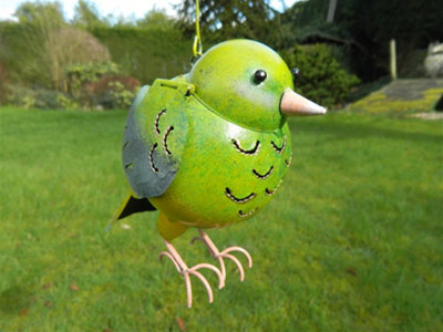 Metal Hanging Bird Greenfinch Tea Light Candle Holder from B&Q