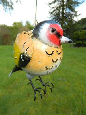 Metal Hanging Bird Goldfinch Tea Light Candle Holder from B&Q