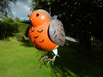 Metal Hanging Bird Robin Tea Light Candle Holder from B&Q