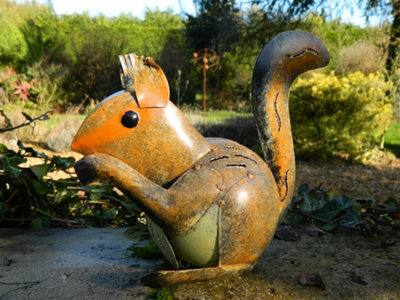 Metal Standing Squirrel Animal Tea Light Candle Holder from B&Q