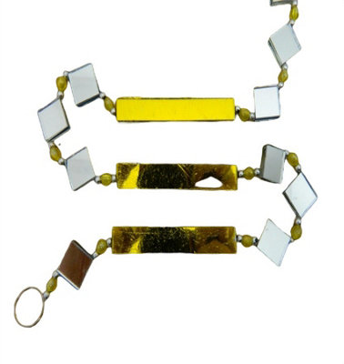 B&Q Set Of 3 Mirror Suncatchers/ Colourful Garden Suncatchers - Gold