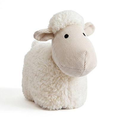 Geezy Animal Door Stop Sand Filled Soft Decorative Novelty Door Stopper Decor Sheep from B&Q